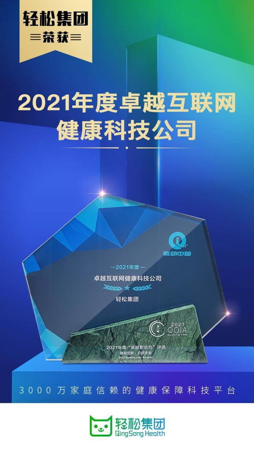 資訊 業(yè)務(wù)發(fā)展與社會責任雙行，輕松集團當選年度卓越互聯(lián)網(wǎng)健康科技公司